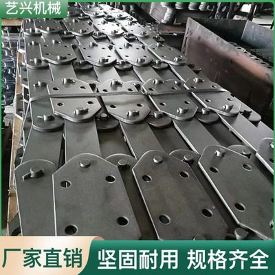 不锈钢链条双排大节矩弯板链条工业传动输送链条滚珠直板链条