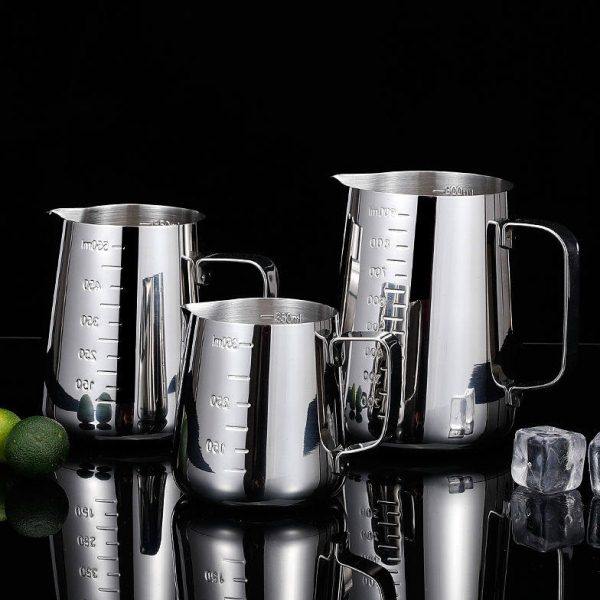 不锈钢尖嘴拉花杯缸带盖带刻度量304 咖啡拉花缸 打奶泡杯咖啡壶,餐饮具,拉花缸/拉花杯/打奶缸,淘宝优惠券,粉丝福利购,淘宝优惠卷