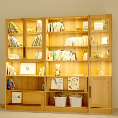 儿童灯光落地书架置物架落地矮柜教室学生收纳客厅组合储物柜书柜,住宅家具,儿童书柜,淘宝优惠券,粉丝福利购,淘宝优惠卷