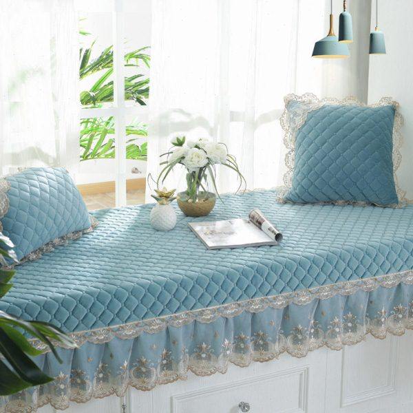 欧式飘窗垫子四季通用卧室公主阳台垫榻榻米垫子毯防滑可机洗定做