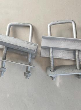 光伏板中压压太阳能专用铝合金压块丝边105125双孔u型