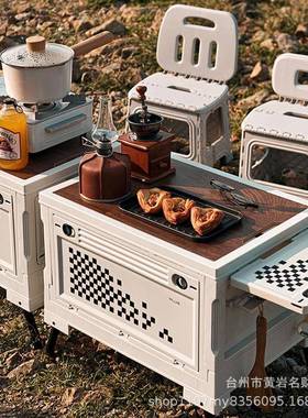 直销户外野营露营折叠收纳箱家用车载后备箱储物箱便捷整理箱