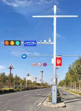 高速公路标志杆交通标志牌路口反光路标标识牌杆道路交通标牌