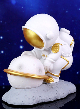 太空人宇航员小夜灯汽车车载桌面装饰摆件家居卧室床头桌面睡眠灯