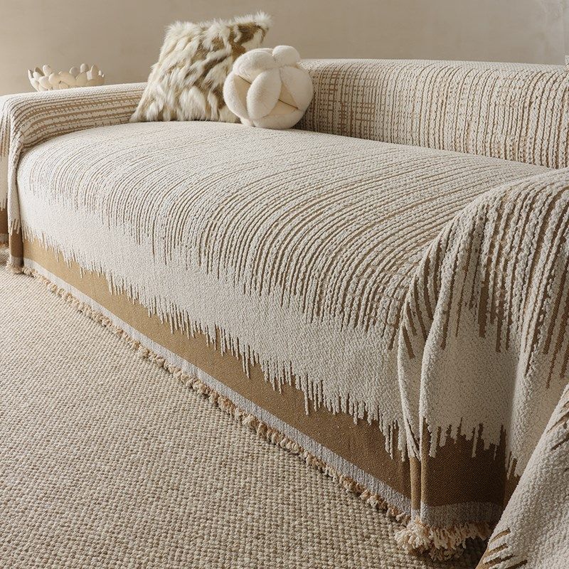 高级感沙发盖布夏季n现代轻奢四季通用防猫抓极简风沙发套罩沙发