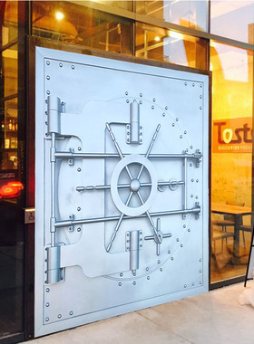 复古工业风门铁艺重创意机械船舵酒吧餐厅装饰壁饰定制怀旧纯手工