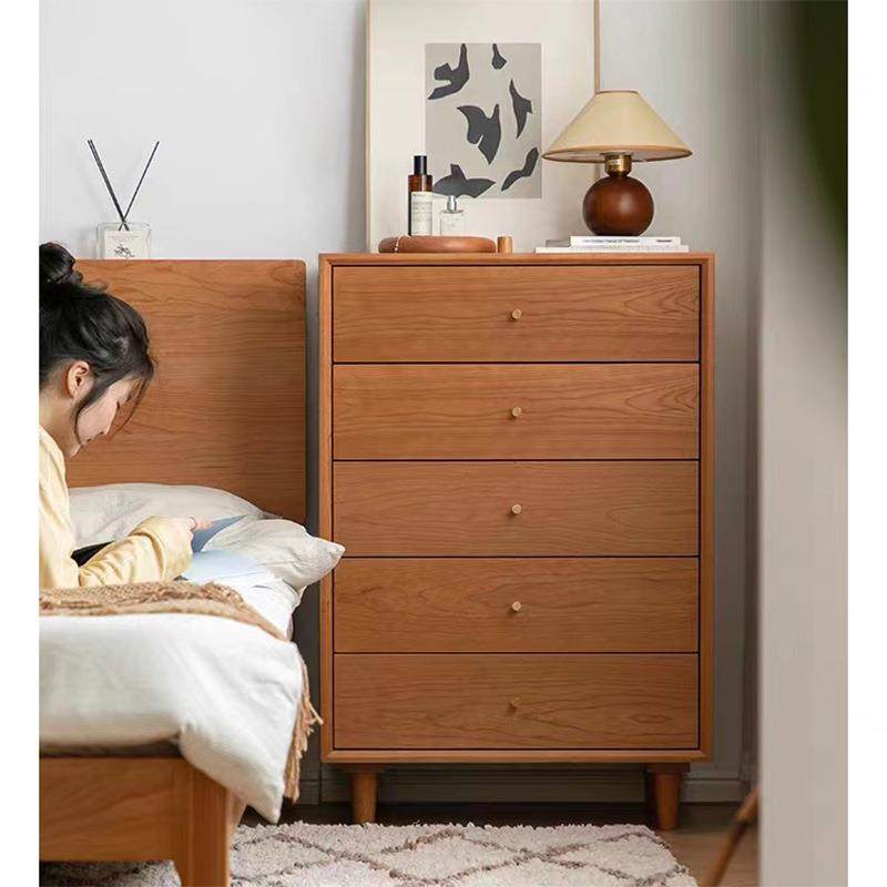 北欧简约实木五斗柜樱桃木卧室抽屉柜日式客厅收纳储物柜原木家具,清洗/食品/商业设备,风口/风叶/风机配件,淘宝优惠券,粉丝福利购,淘宝优惠卷