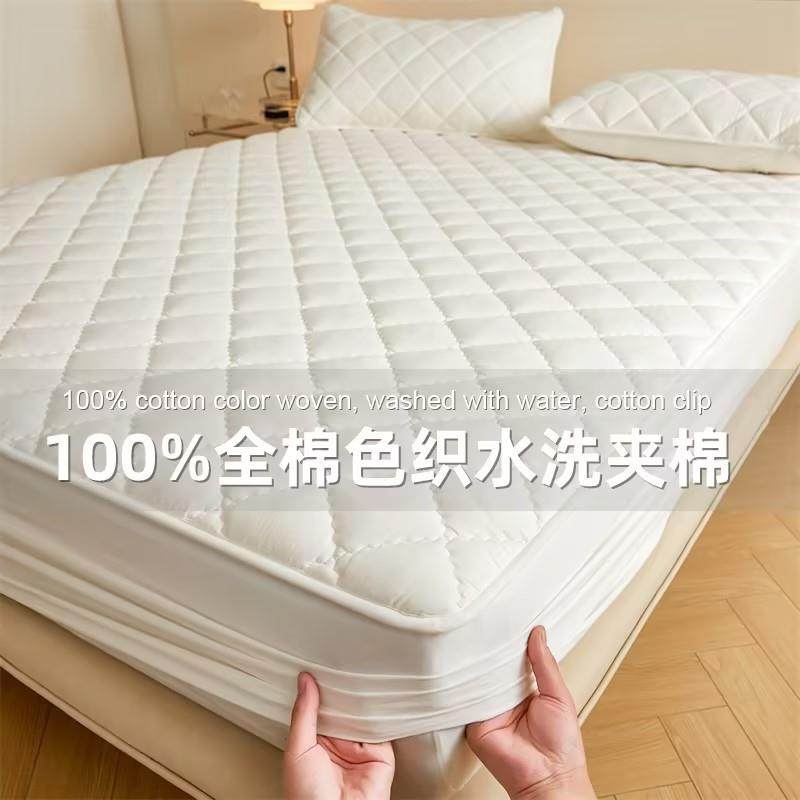 A类全棉纯棉床笠单件大豆纤维夹棉全包床罩床垫保护罩防滑防尘罩,特色手工艺,其他特色工艺品,淘宝优惠券,粉丝福利购,淘宝优惠卷