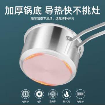 伯尔尼斯萨利纳锅具三件套BENS-422奶锅16cm汤锅20cm煎锅24cm