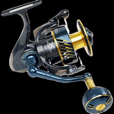 全金属铁板纺车轮波爬轮SW4000/6000/14000N#35KG高速比海钓船钓