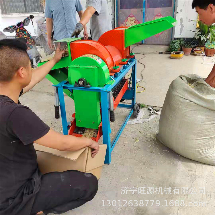 玉米扒皮脱粒机 芝麻油菜籽脱粒机 小型麦子可移动打场机