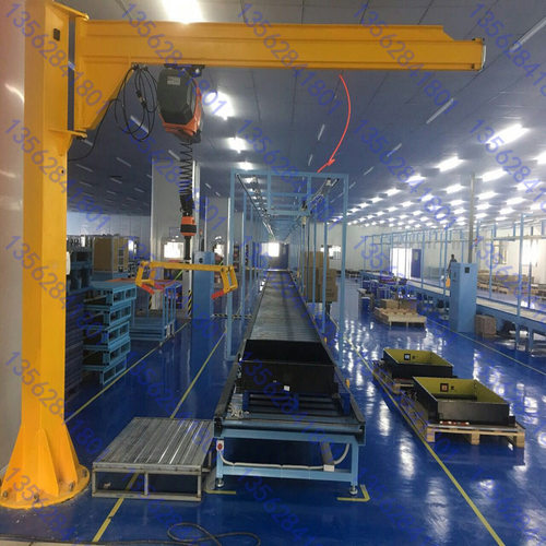 厂家生产定制180度电动固定立柱式旋臂吊 小型简易葫芦式墙壁吊