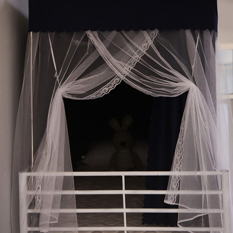 大学生宿舍床帘蚊帐一体式遮光上下铺通用0.9m单人男女寝室全封闭