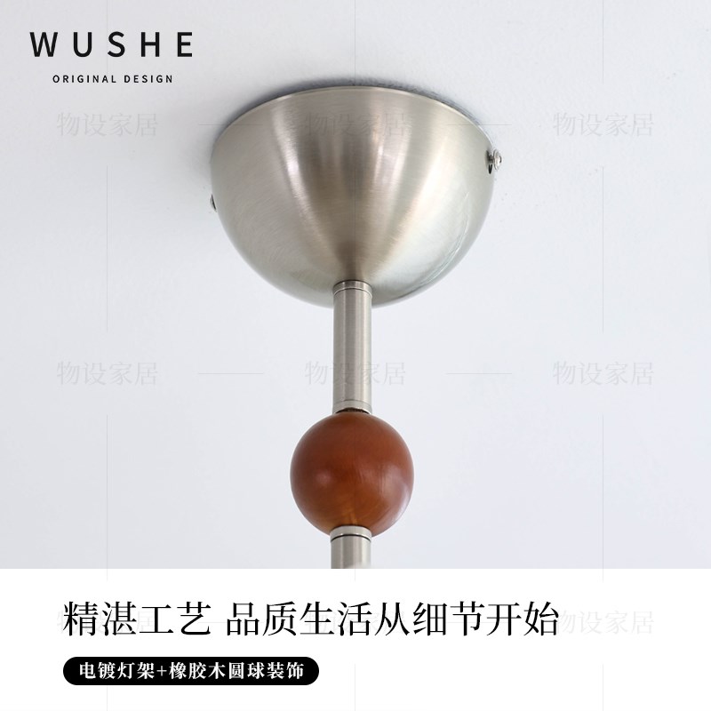 富贵法式复古中古吊灯卧室灯主灯餐厅I灯书房房间主卧奶油风灯具