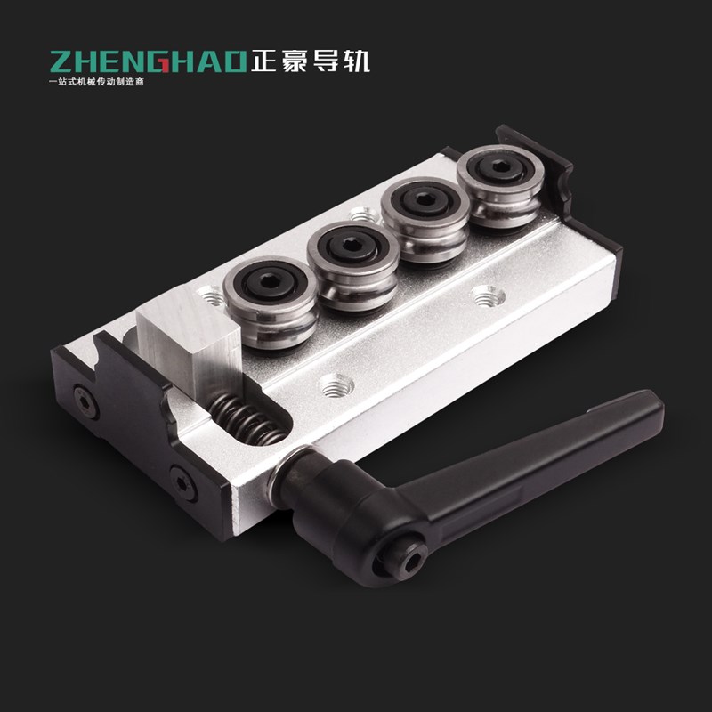 SGR内置双轴心直线导轨r 3-4-5滚轮滑块 可选7字型梅花锁紧手柄