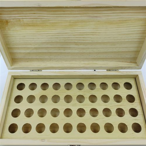 实木针规盒子200/105/55只装塞规专用盒子针规筒 黑色塑料量棒盒