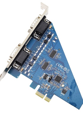 宇泰UT-7912 PCI-E转2口RS232串口卡台式机工控机串口通讯