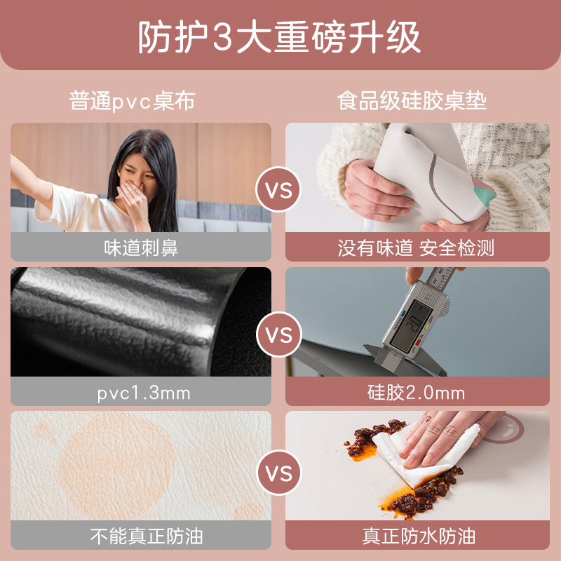 保暖环保Q弹硅胶书桌垫儿童学习型护眼桌布O防水学生写字课桌台垫