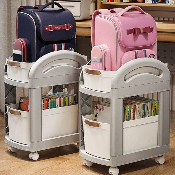 书包置物架桌下柜可移动筐家用放存放神器学生小推车书架收纳滑轮,收纳整理,书桌收纳置物架,淘宝优惠券,粉丝福利购,淘宝优惠卷