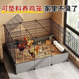 芦丁鸡专用阳台养鸡笼子家用室内养殖笼育雏鹌鹑小黄鸭饲养箱铁笼