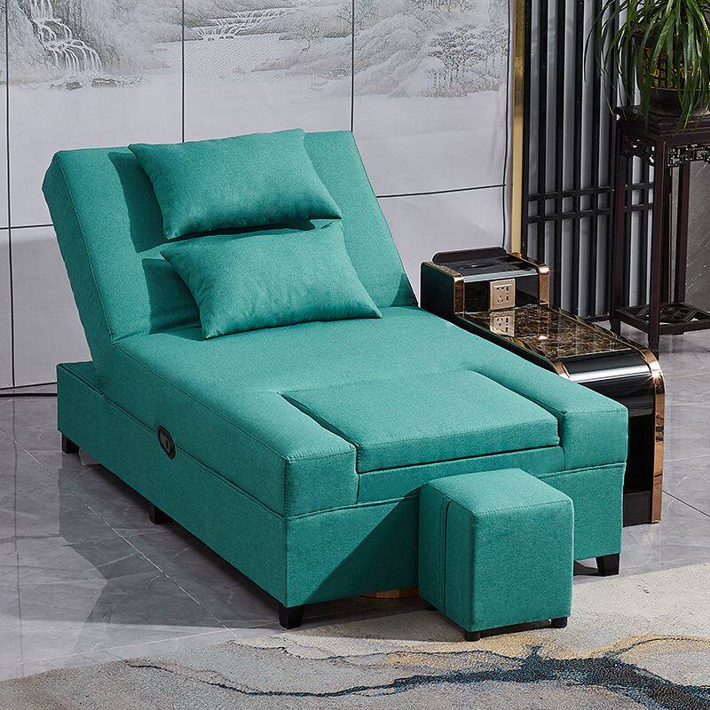 汉慕足疗沙发足浴床电动可躺椅桑拿按摩洗脚泡脚沐足一体带洗脚盆