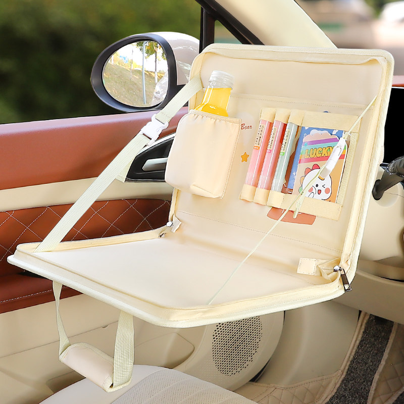汽车多功能小桌板儿童后排吃饭用便携式餐桌车内用笔记本电脑支架