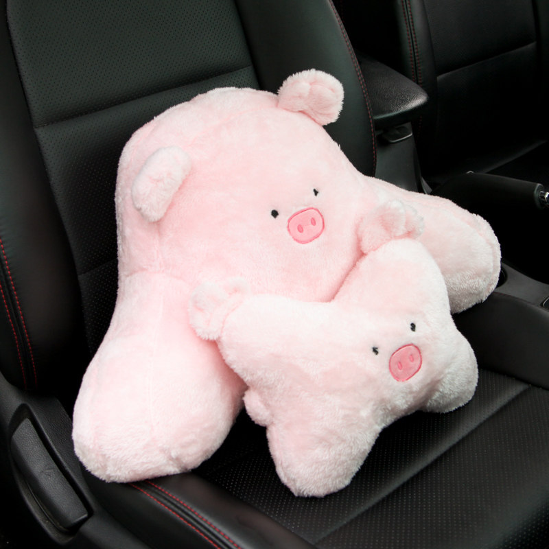汽车靠垫腰垫腰枕车用可爱靠背垫驾驶座开车舒适车载坐垫护腰腰靠
