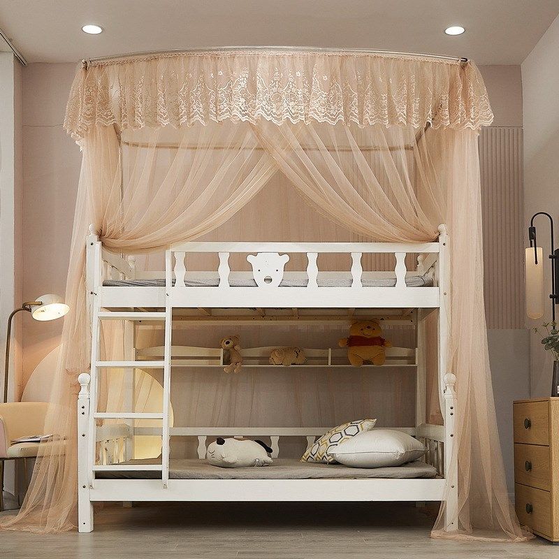 2024年新款子母床蚊帐u型上下铺家用少儿床双层床加密加厚高低床,床上用品,蚊帐,淘宝优惠券,粉丝福利购,淘宝优惠卷