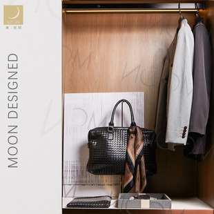 衣柜组合 家居男士 moon慕空间样板房间衣帽间装 饰品摆件道具软装