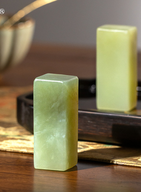 张小凤 岫岩玉岫玉手把件玉石空白材料镇尺装饰桌面摆件送礼收藏