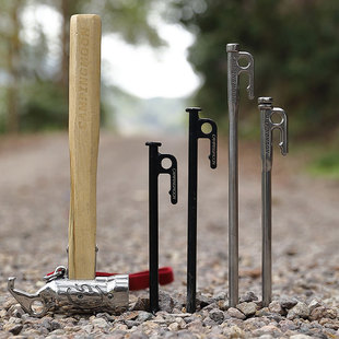 柯曼地钉套装帐篷固定钉不锈钢加长沙地营钉天幕固定桩高硬度碳钉