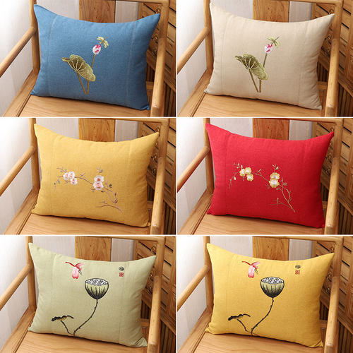 新中式抱枕靠垫沙发靠垫办公室腰靠枕床头靠背垫椅子靠枕沙发抱枕