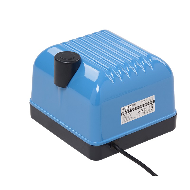 海利V-60大气量静音强力氧气泵增氧泵鱼缸M增氧养鱼水族加氧泵鱼