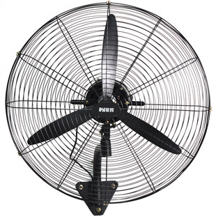 工业壁扇墙挂壁挂式 牛角扇电风z扇大风量功率电扇挂壁商用工厂强