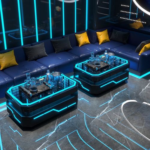 2024新款KTV深渊茶几发光专用清吧吧台酒吧桌子桌音乐餐吧会所