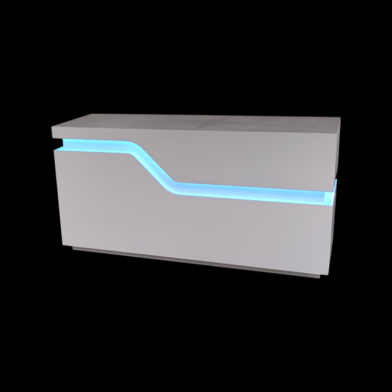 定制科技展示台j异性烤漆展台展柜圆形发光中岛柜发光展台展示桌