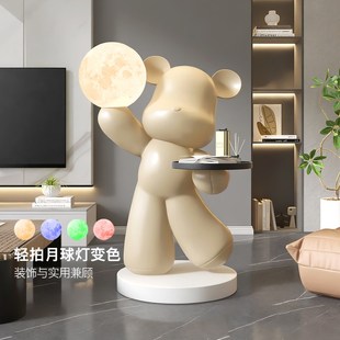 轻奢暴力熊客厅落地摆件玄关家居装 饰品门店展厅公仔雕塑高级感