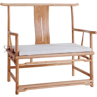 新中式太师椅实木茶室主人位茶椅子主人椅泡茶明式太师椅茶桌主椅