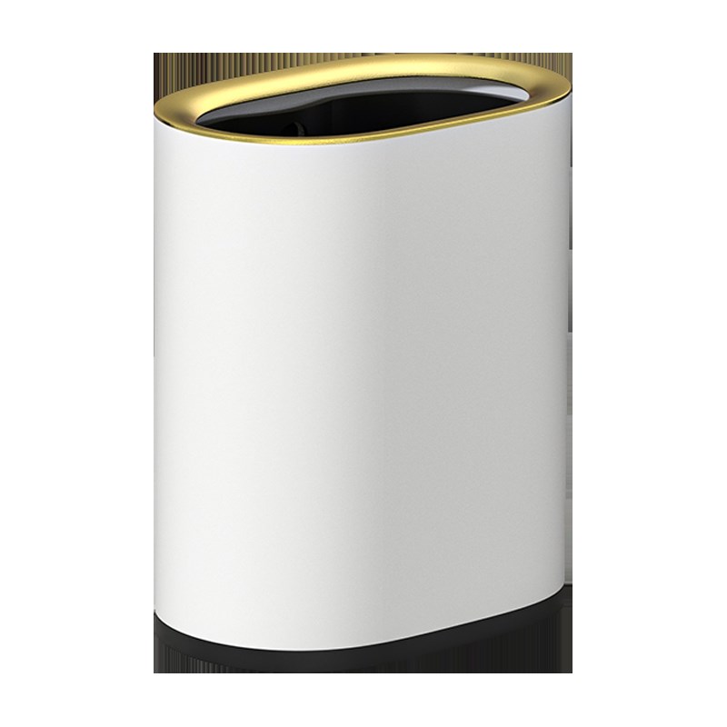 卫生间窄形垃圾桶家庭用客厅双层不锈钢轻奢无盖夹缝厕所卧室厨房