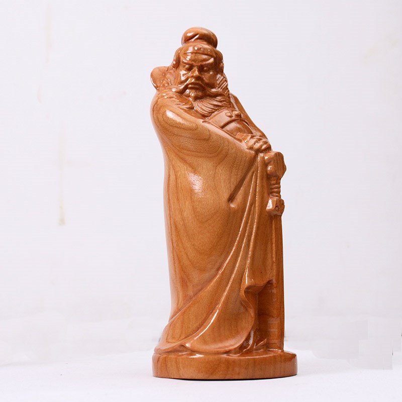 桃木钟馗摆件木雕中式传统家居商F铺办公室古典复古整料无拼接