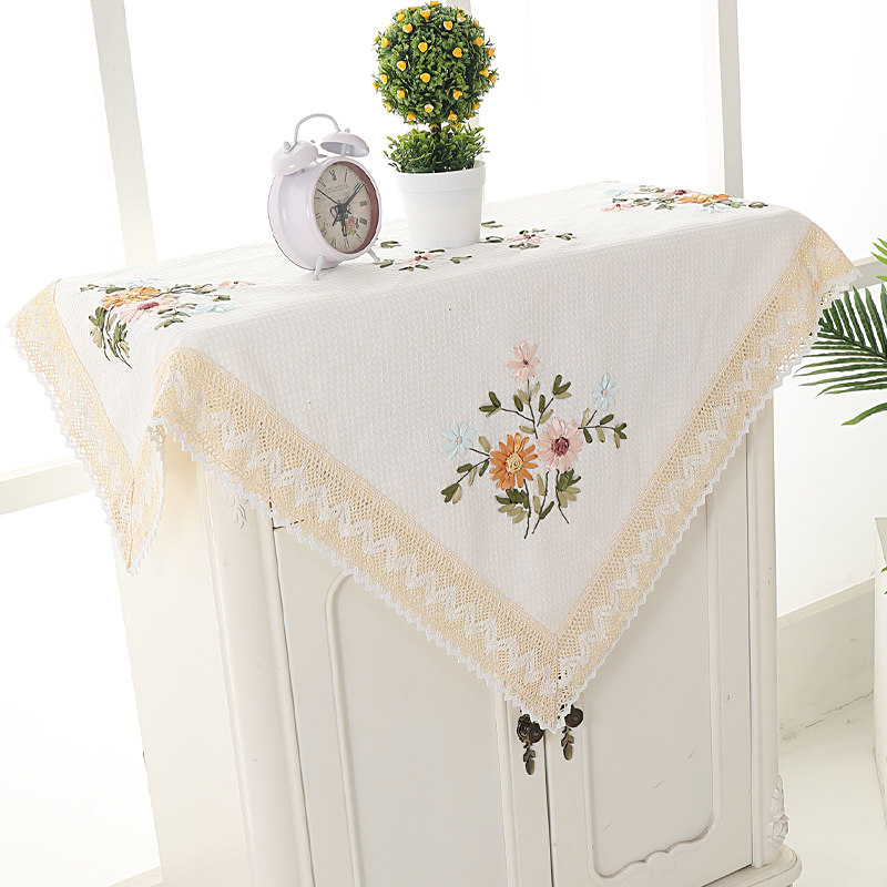 正方形布艺桌布加厚田园圆玻璃盖巾茶几台布小清新餐桌布,居家布艺,桌布,淘宝优惠券,粉丝福利购,淘宝优惠卷