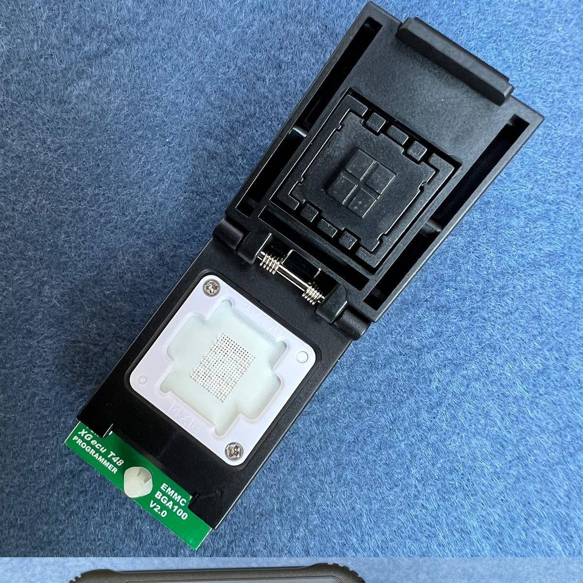 XGecuT48编程器EMMCBGA100烧录座升级2.0版双头探针座图片