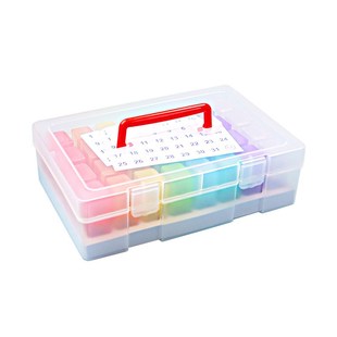 一月30天31天早晚塑料壳药盒收纳密封防潮分装独立可拆大容量便携