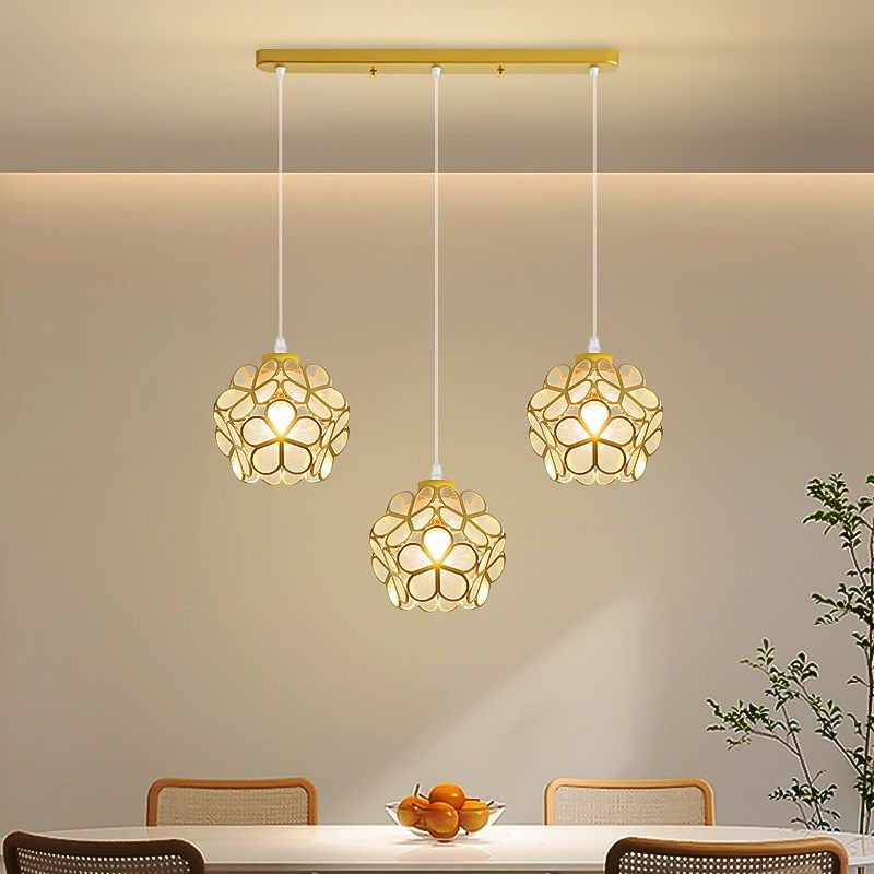 玻璃花餐厅吊灯三头原木红木色经典复古简约单头阳台玄关走廊吊灯,家装灯饰光源,餐厅吊灯,淘宝优惠券,粉丝福利购,淘宝优惠卷
