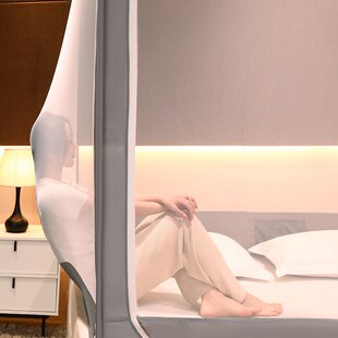 蚊帐家用2024新款卧室1米8乘2米的蚊帐180x200防摔全底150x190夏