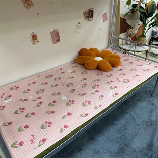 新款棉麻单人床盖柔软透气学生宿舍单人床盖90*220cm宽边床单