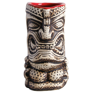 酒吧僵尸杯tiki杯个性 夏威夷鸡尾酒杯创意陶瓷杯子提基杯复古酒杯