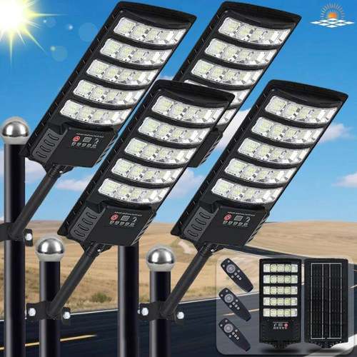 2025新款私模太阳能一体化路灯户外庭院灯人体感应小路灯