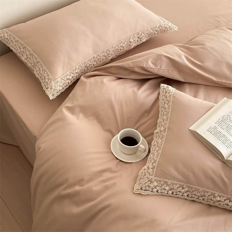 法式高端轻奢全棉磨毛四件套秋冬50支双股长绒棉蕾丝花边床上用品,自行车/骑行装备/零配件,更多零件/配件,淘宝优惠券,粉丝福利购,淘宝优惠卷