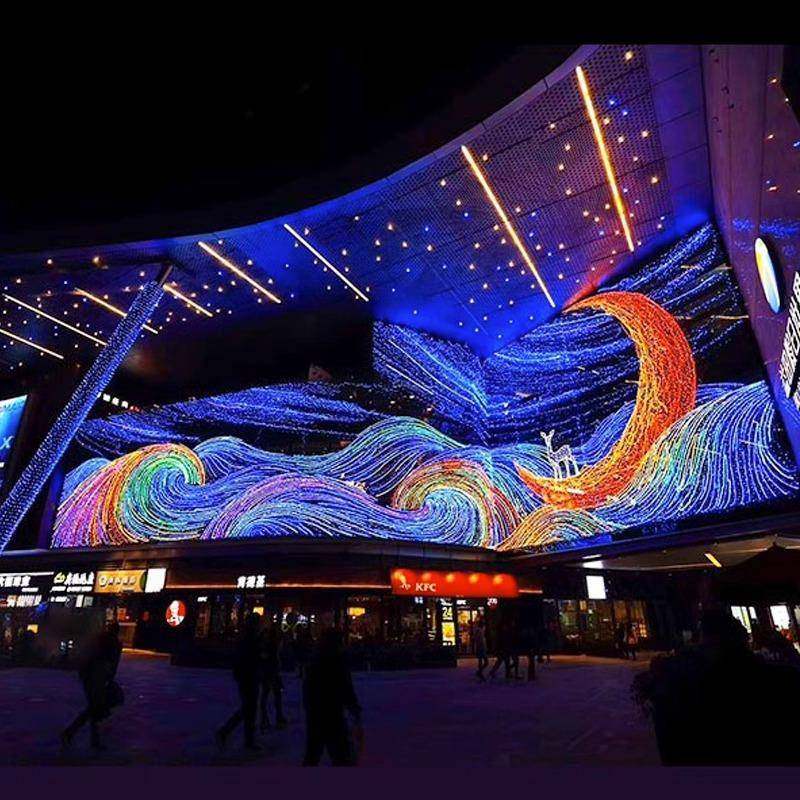 户外led幕墙霓虹灯饰画网红墙商场步行街墙体亮化造型灯光秀大型,清洗/食品/商业设备,风口/风叶/风机配件,淘宝优惠券,粉丝福利购,淘宝优惠卷